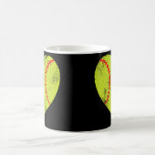 Softball Heart Player 1 Softball Ma Pap Varsity Koffiemok (Center)