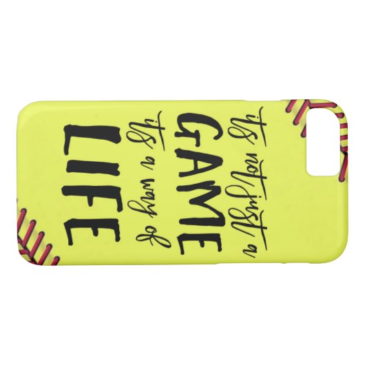 Softball heeft niet alleen een gameofferte Case-Mate iPhone case (Achterkant (Horizontaal))