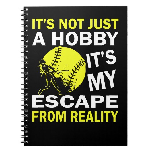 Softball Het is niet alleen maar een hobby, het is Notitieboek (Voorkant)
