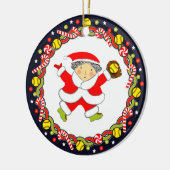 Softball Holiday Gift Keramisch Ornament (Links)