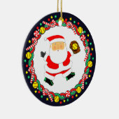 Softball Holiday Gift Keramisch Ornament (Rechts)