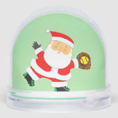 Softball Holiday Gift Stocking Stuffer Sneeuwbol (Achterkant)