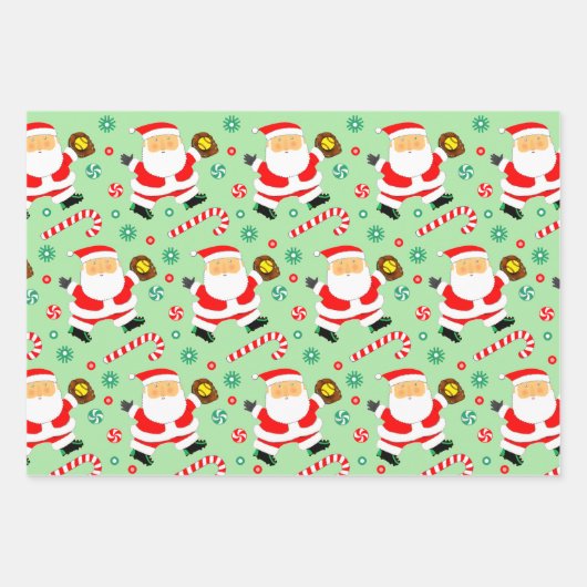 Softball Holiday Gift Wrapping Paper (Voorkant 3)