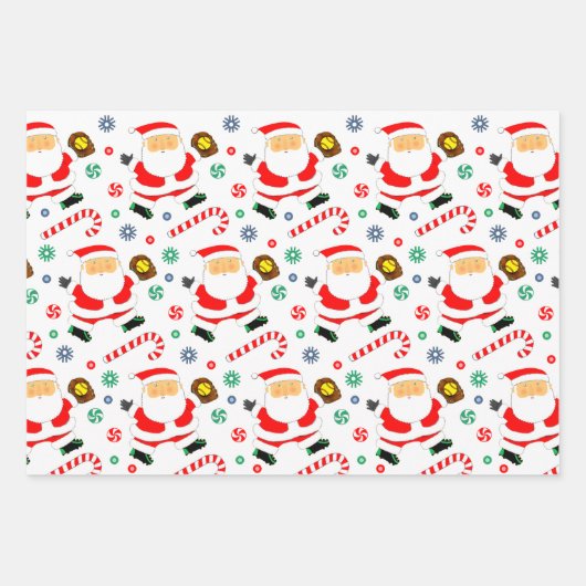 Softball Holiday Gift Wrapping Paper (Voorkant)