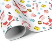 Softball Holiday Gift Wrapping Paper Cadeaupapier (Rol Hoek)
