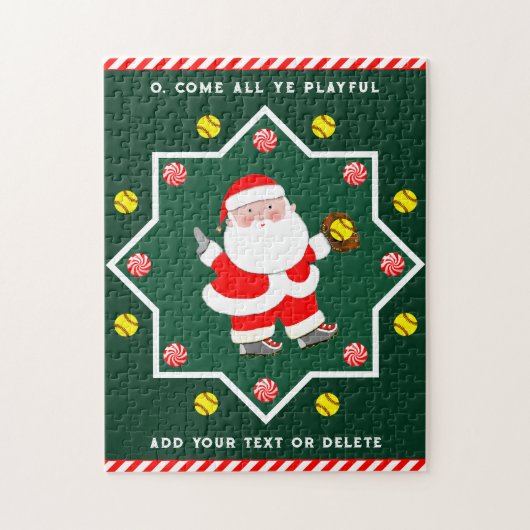 Softball Holiday Gifts Legpuzzel (Verticaal)