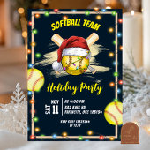 softball holiday party kaart