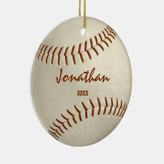 Softball-honkbal Keramisch Ornament (Rechts)