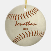 Softball-honkbal Keramisch Ornament (Voorkant)