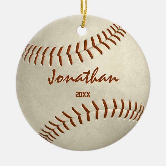 Softball-honkbal Keramisch Ornament (Voorkant)
