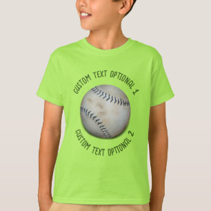 Softball-honkbal met tekst t-shirt