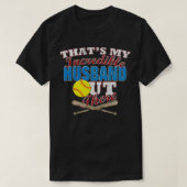 Softball Husband Funny Gift voor vrouw T-shirt (Design voorkant)