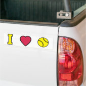 Softball I Heart Bumpersticker (Op Truck)