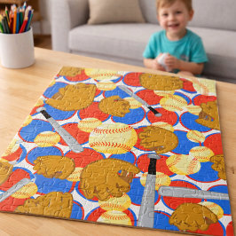 Softball invoeren legpuzzel
