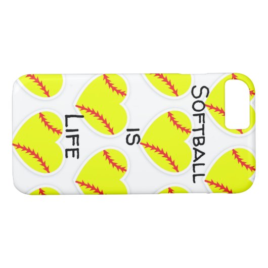 Softball is een Life Phone Case (Achterkant (Horizontaal))