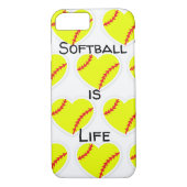 Softball is een Life Phone Case (Achterkant)