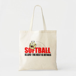 Softball is leven tote bag