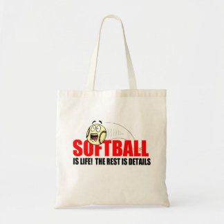 Softball is leven tote bag