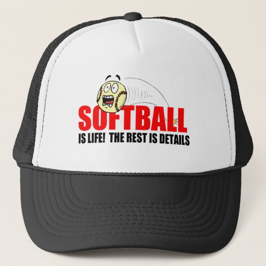 Softball is leven trucker pet (Voorkant)