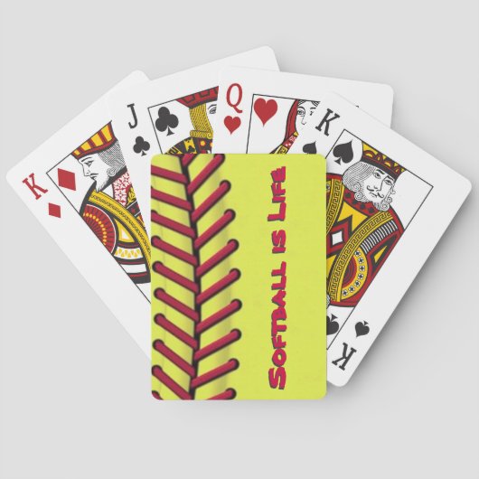 Softball is Life Speelkaarten (Achterkant)