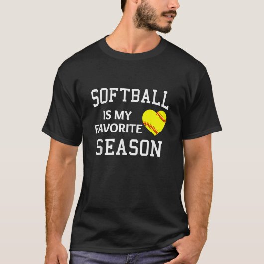 Softball is mijn favoriete verkenningssoftball t-shirt (Voorkant)