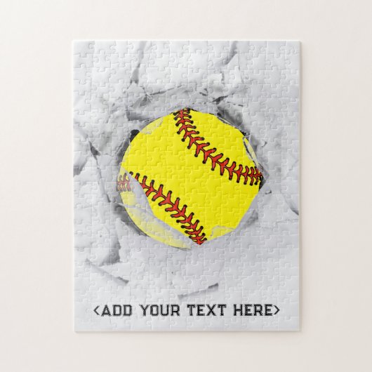 Softball Jigzaag Puzzle Legpuzzel (Verticaal)