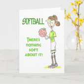  Softball Kaart (Gele Bloem)