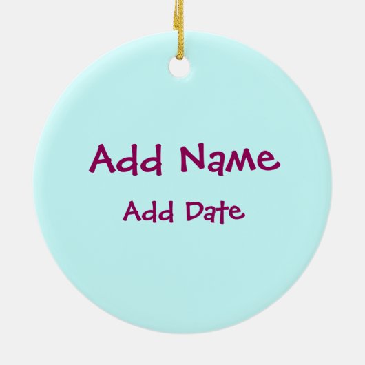 Softball Keramisch Ornament (Achterkant)