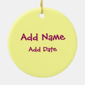 Softball Keramisch Ornament (Achterkant)