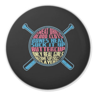 Softball Keramische Knop