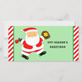 Softball kerst feestdagenkaart (Voorkant)