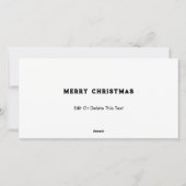 Softball kerst feestdagenkaart (Achterkant)