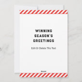 Softball-kerstfeestdag-Humor Feestdagenkaart (Achterkant)