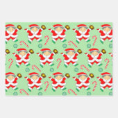 Softball Kerstmis Geschenk Verpakking Papier Inpakpapier Vel (Voorkant)