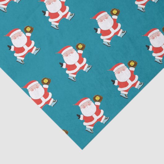 Softball-kerstspeler Tissuepapier (Detail)