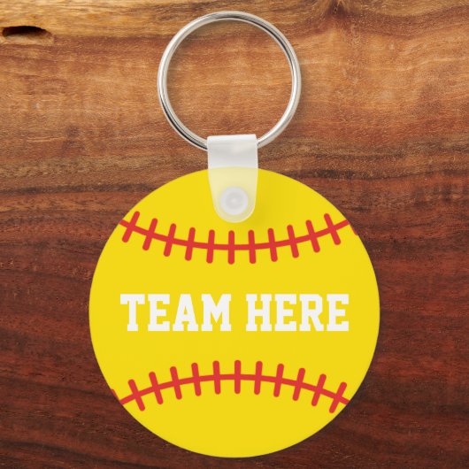 Softball Keychain Girls Team Cheap Athletes Player (Achterkant)