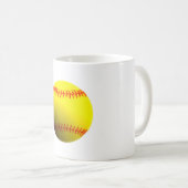 Softball Koffiemok (Voorkant rechts)