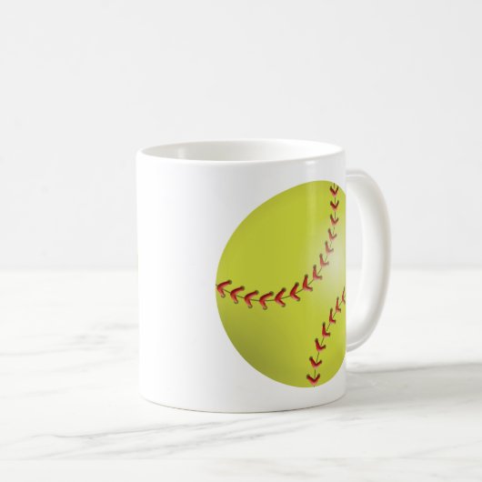 Softball Koffiemok (Voorkant rechts)