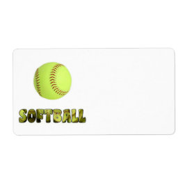 Softball-label Etiket