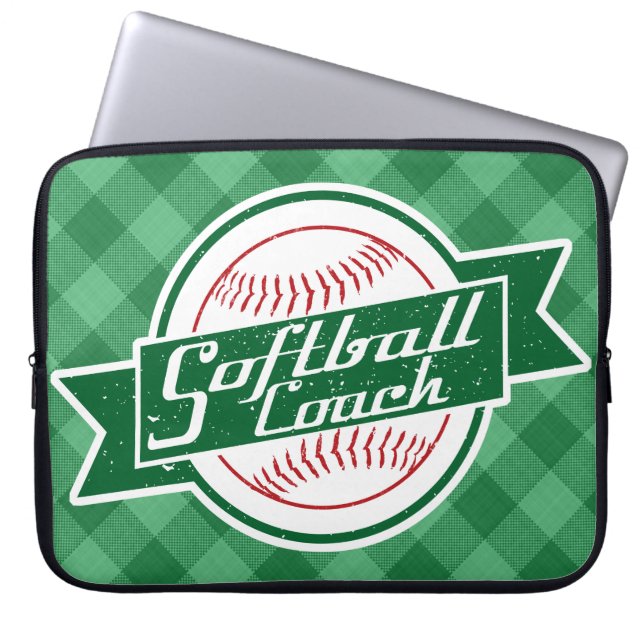 Softball-laptophoes Laptop Sleeve (Voorkant)