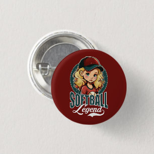 Softball Legend Ronde Button 3,2 Cm