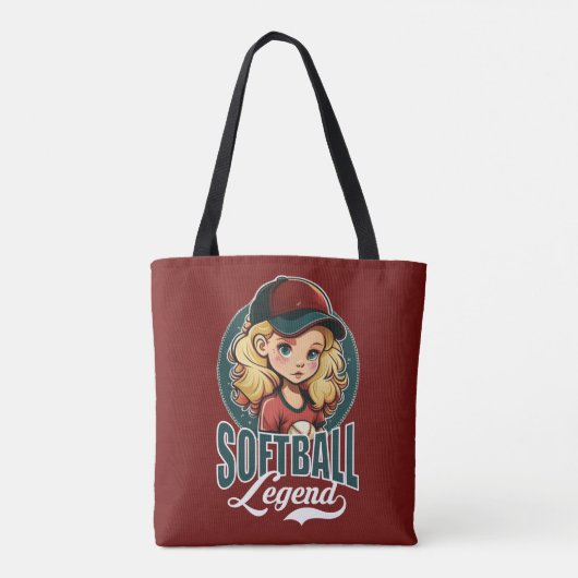 Softball Legend Tote Bag (Achterkant)
