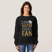 Softball Leopard Graphic Vrouwen Softbal Zuster 1 Trui (Voorkant volledig)