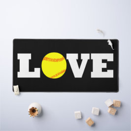 Softball Liefde Fastpitch Softball Speler of Coach Bureaumat