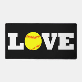 Softball Liefde Fastpitch Softball Speler of Coach Bureaumat