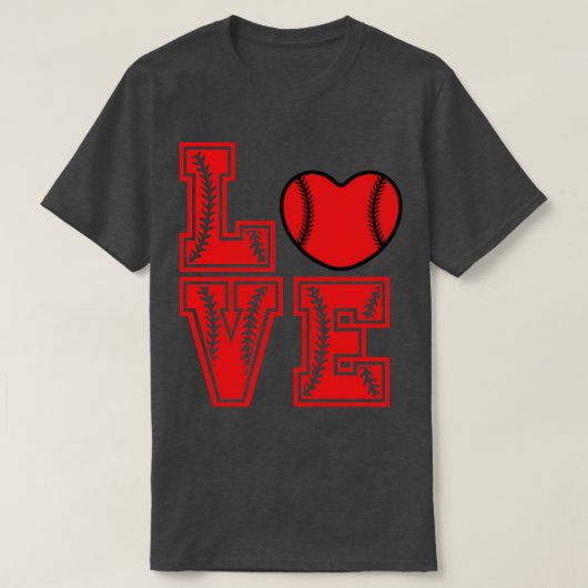 Softball LIEFDE Grappig 11 T-shirt (Design voorkant)