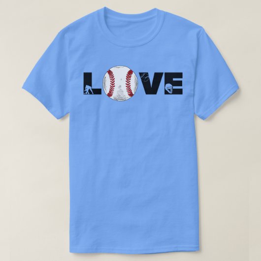 Softball LIEFDE Grappig 1 T-shirt (Design voorkant)