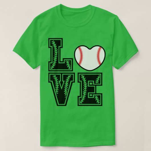 Softball LIEFDE Grappig 6 T-shirt (Design voorkant)