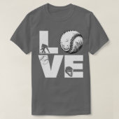 Softball LIEFDE Grappig 8 T-shirt (Design voorkant)