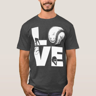 Softball LIEFDE Grappig 9 T-shirt